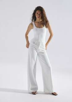 Mavi Joy Mavi Edition Gölgeli Indigo Mavisi Wide Leg Kadın Jean Pantolon 1010960-A3162