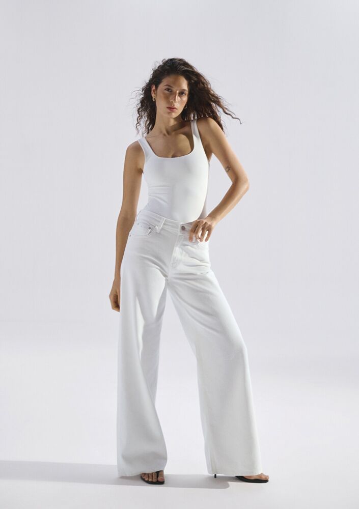 Mavi Joy Mavi Edition Gölgeli Indigo Mavisi Wide Leg Kadın Jean Pantolon 1010960-A3162 (1)
