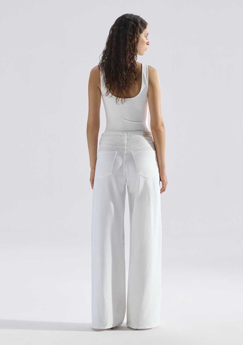 Mavi Joy Mavi Edition Gölgeli Indigo Mavisi Wide Leg Kadın Jean Pantolon 1010960-A3162 - 8