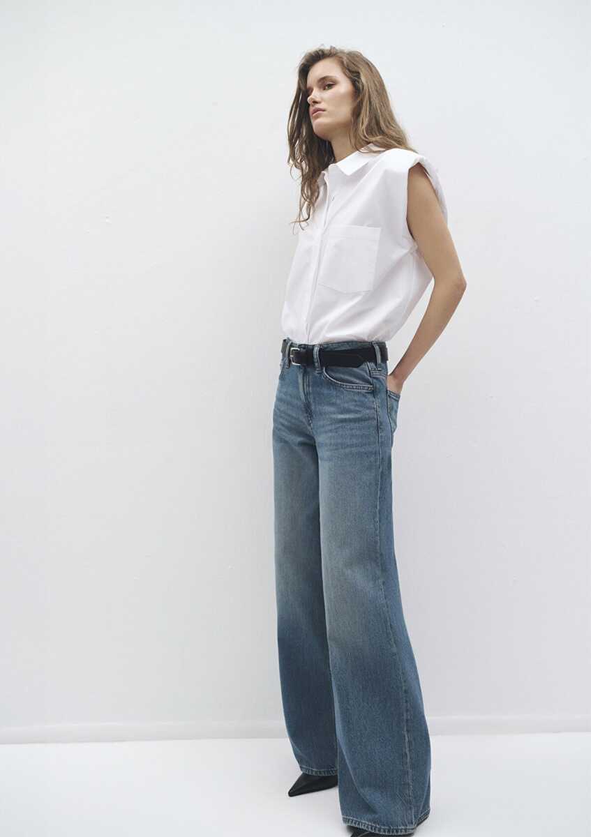 Mavi Joy Mid Mavi Edition Wide Leg Kadın Jean Pantolon 1010960-89249 (1)