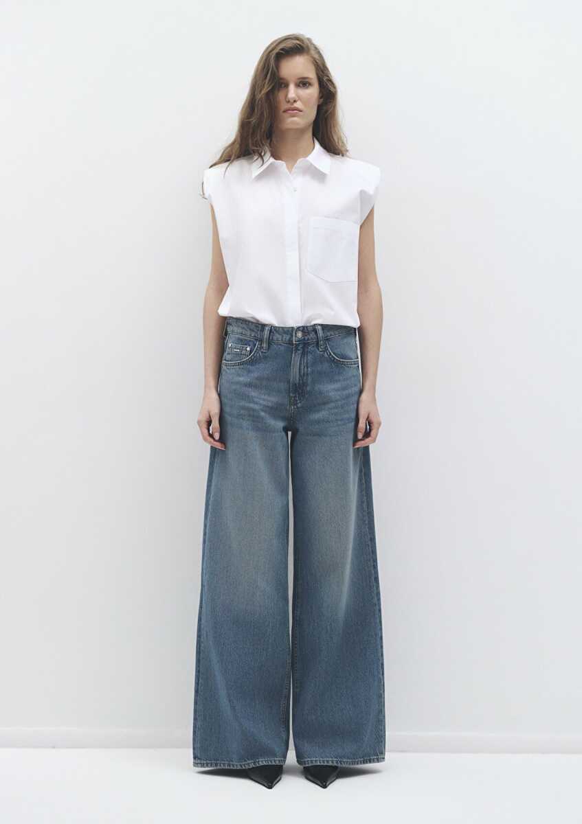 Mavi Joy Mid Mavi Edition Wide Leg Kadın Jean Pantolon 1010960-89249 - 3