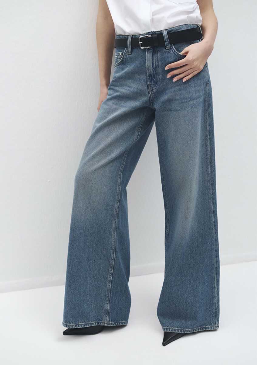 Mavi Joy Mid Mavi Edition Wide Leg Kadın Jean Pantolon 1010960-89249 - 5