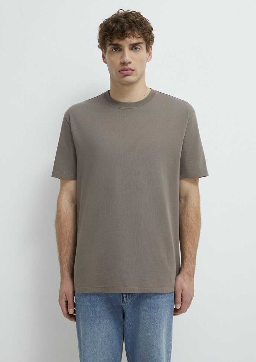 Mavi Kahverengi Basic Loose Fit Erkek Tişört 066249-87875 - 3