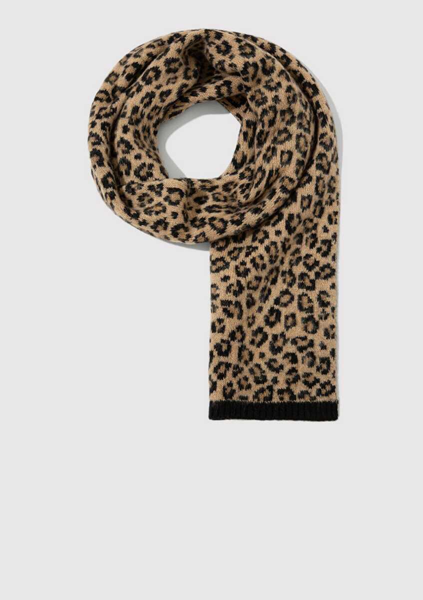 Mavi Kahverengi Kadın Atkı 1913602-26823 - Mavi (1)