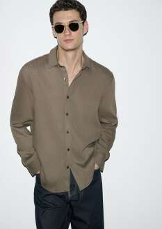 Mavi Kahverengi Regular Fit Erkek Gömlek 0211829-83866 