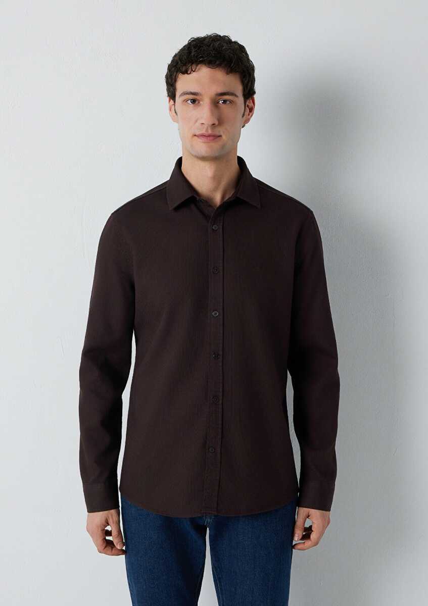 Mavi Kahverengi Slim Fit Erkek Gömlek 0211656-90704 - 3