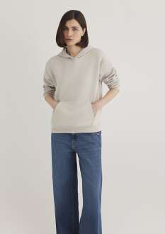 Mavi Kapişonlu Açık Gri Kadın Sweat 167299-70074