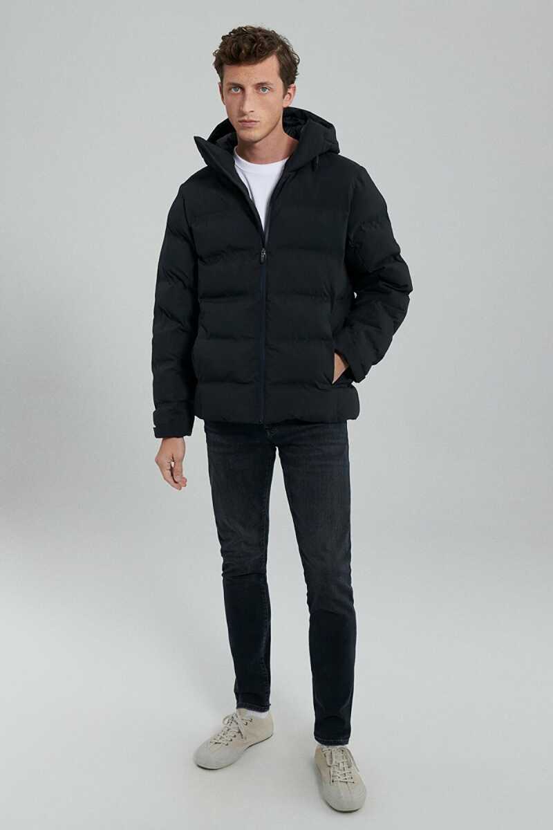 Mavi Kapişonlu Jet Black Erkek Ceket 0110313-71379 - 1