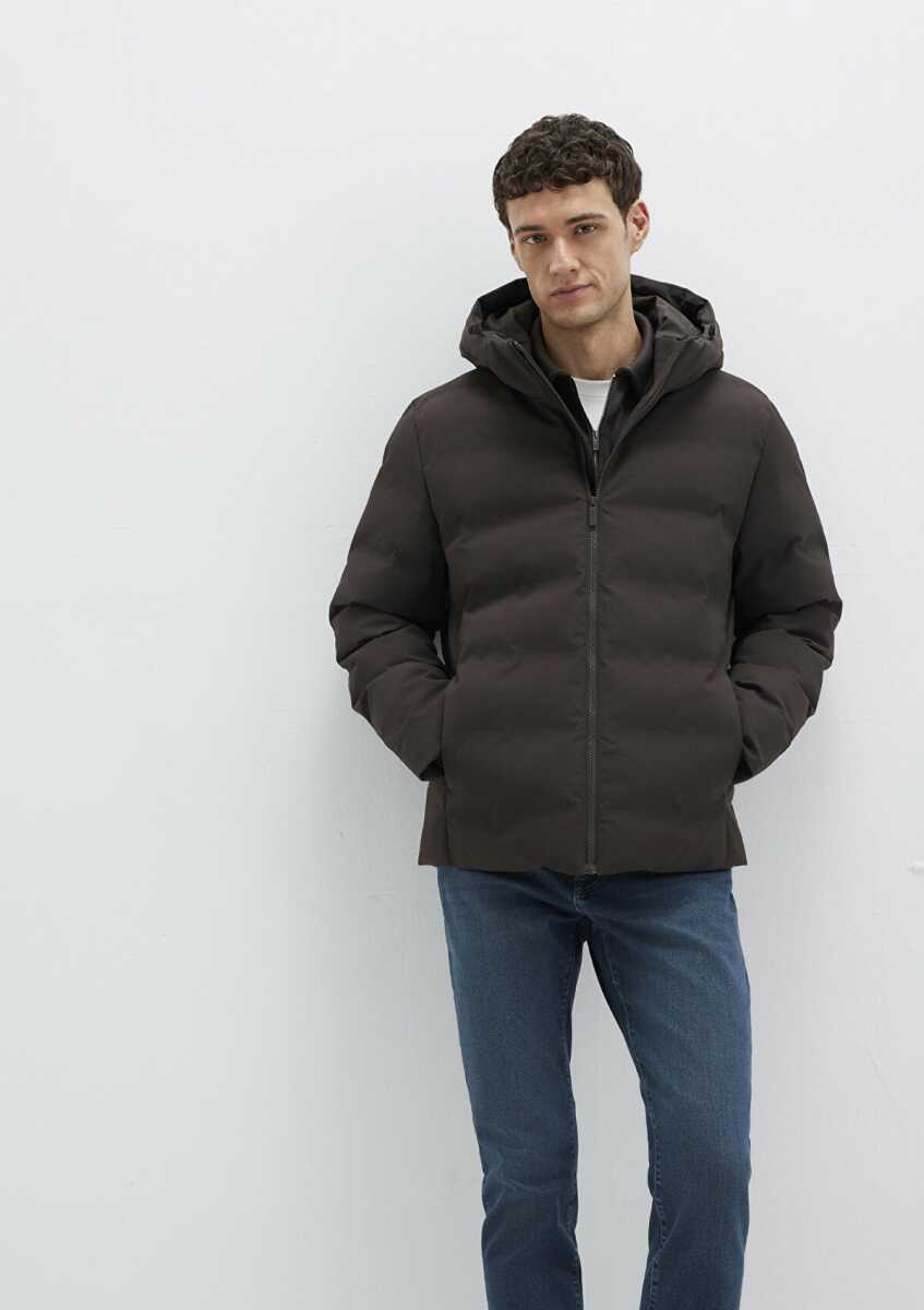 Mavi Kapişonlu Kahverengi Regular Fit Erkek Ceket 0110652-70219 - Mavi