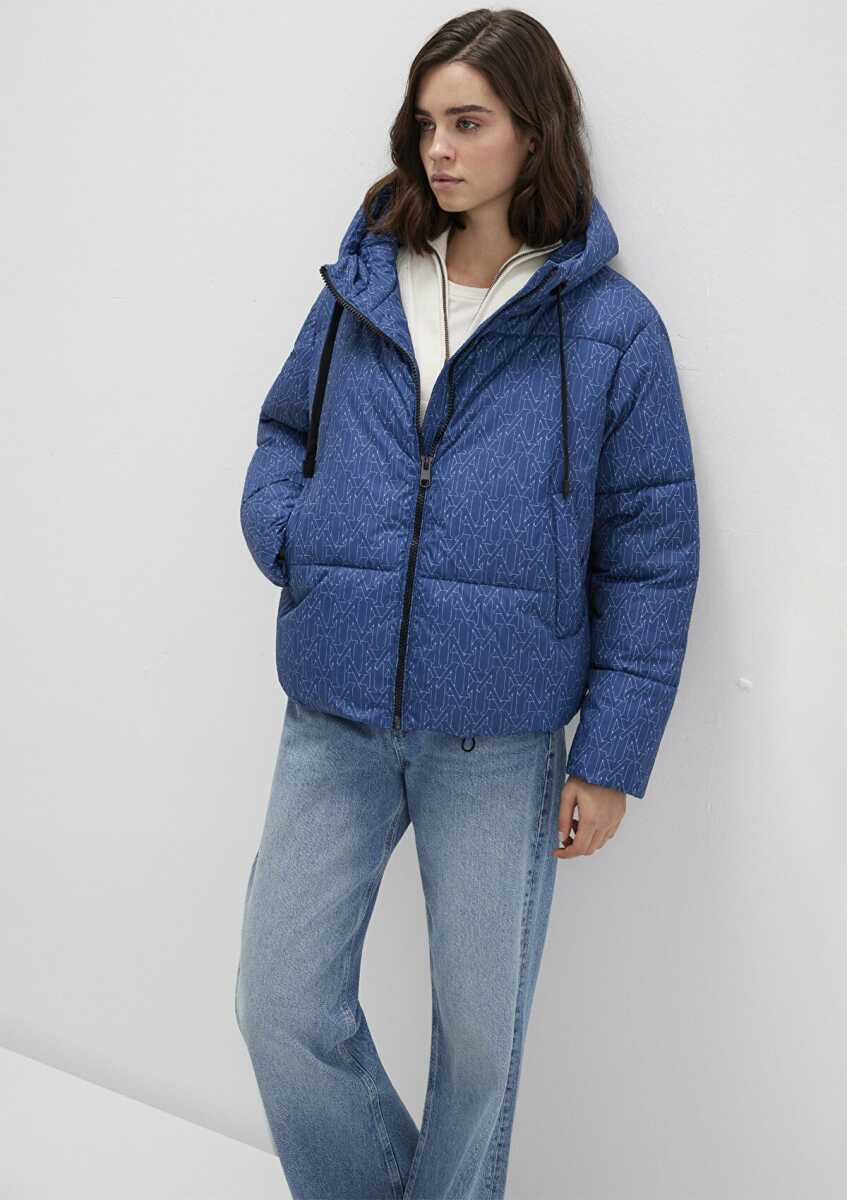 Mavi Kapişonlu Loose Fit Kadın Ceket 1110706-90368 - 3