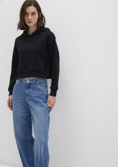 Mavi Kapişonlu Siyah Kadın Sweat 1S10386-900