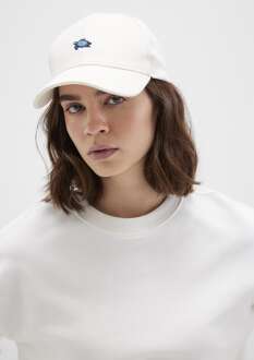 Mavi Kaplumbağa Nakışlı Ekru Kadın Şapka 1913011-28458 