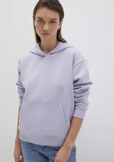 Mavi Kapüşonlu Kadın Sweat 167299-70531