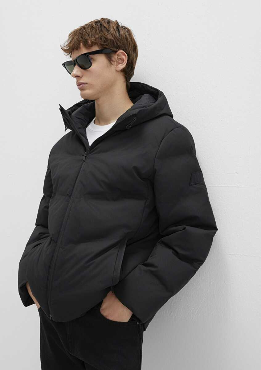 Mavi Kapüşonlu Siyah Loose Fit Erkek Mont 0110651-71379 - Mavi