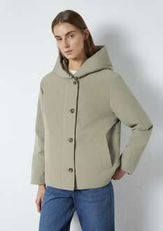 Mavi Kapüşonlu Yeşil Regular Fit Kadın Ceket 1110814-71818 