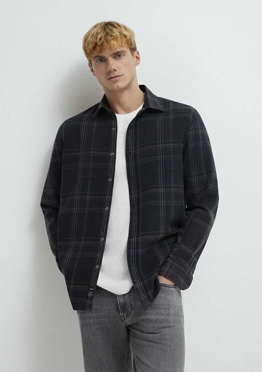 Mavi Kareli Erkek Gömlek 0210806-91469 - Mavi