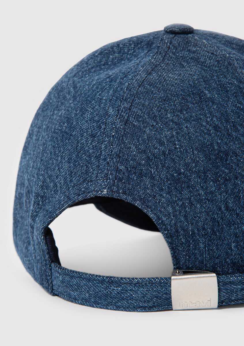 Mavi Kedi Nakışlı Denim Kadın Şapka 1913012-10241 - 5