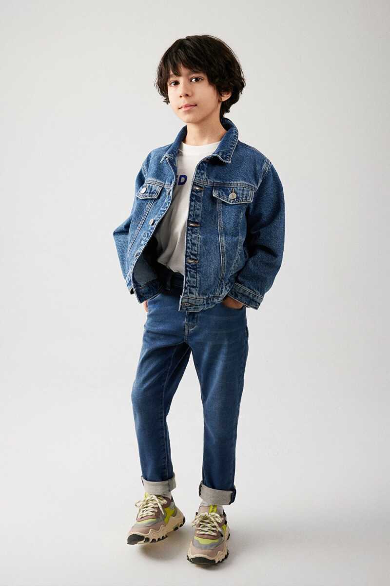 Mavi Ken Dark Blue Str Çocuk Jean 6110001-86708 - 4