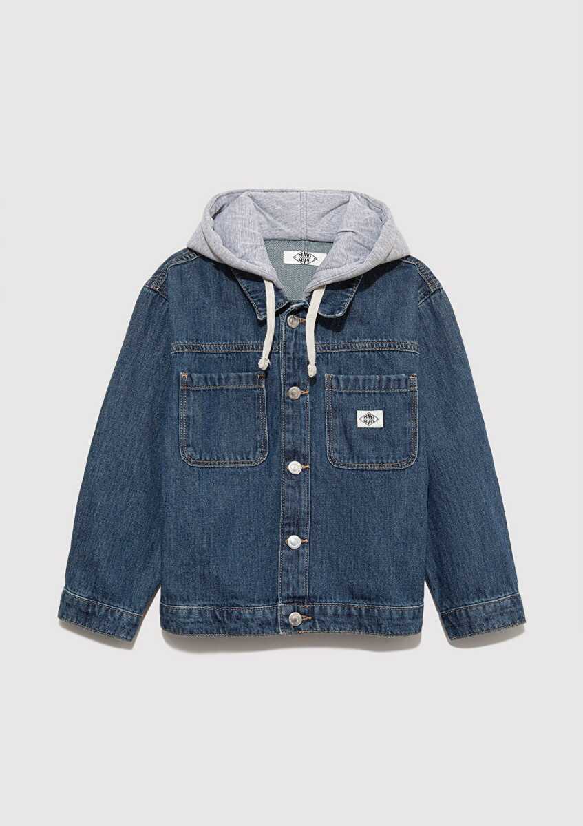 Mavi Kıa Dark Blue Denim Çocuk Jean Ceket 6111402-91062 - 1