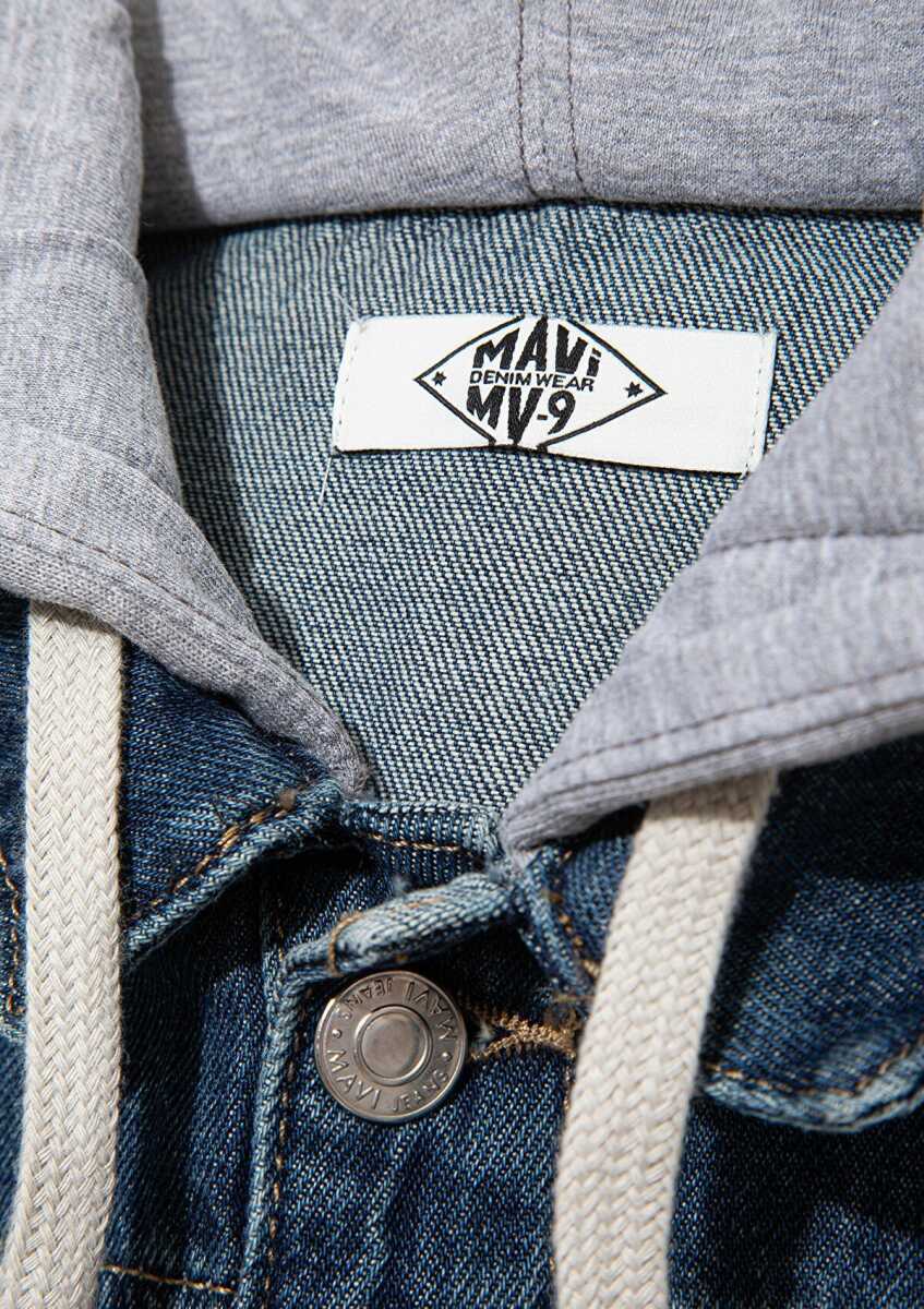 Mavi Kıa Dark Blue Denim Çocuk Jean Ceket 6111402-91062 - 3
