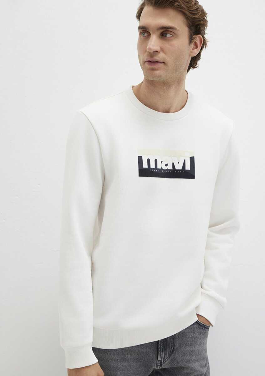 Mavi Kırık Beyaz Erkek Sweat 1912839-900 - 4