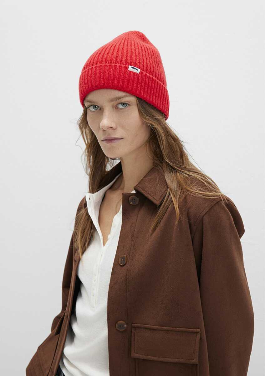 Mavi Kırmızı Kadın Bere 1910719-26345 - Mavi