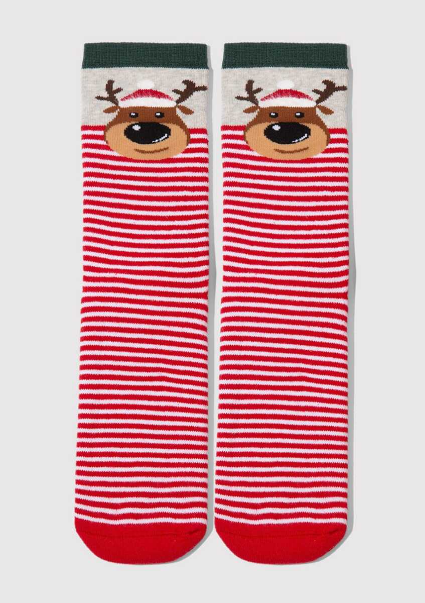 Mavi Kırmızı Kadın Çorap 1900023-34329 - Mavi (1)