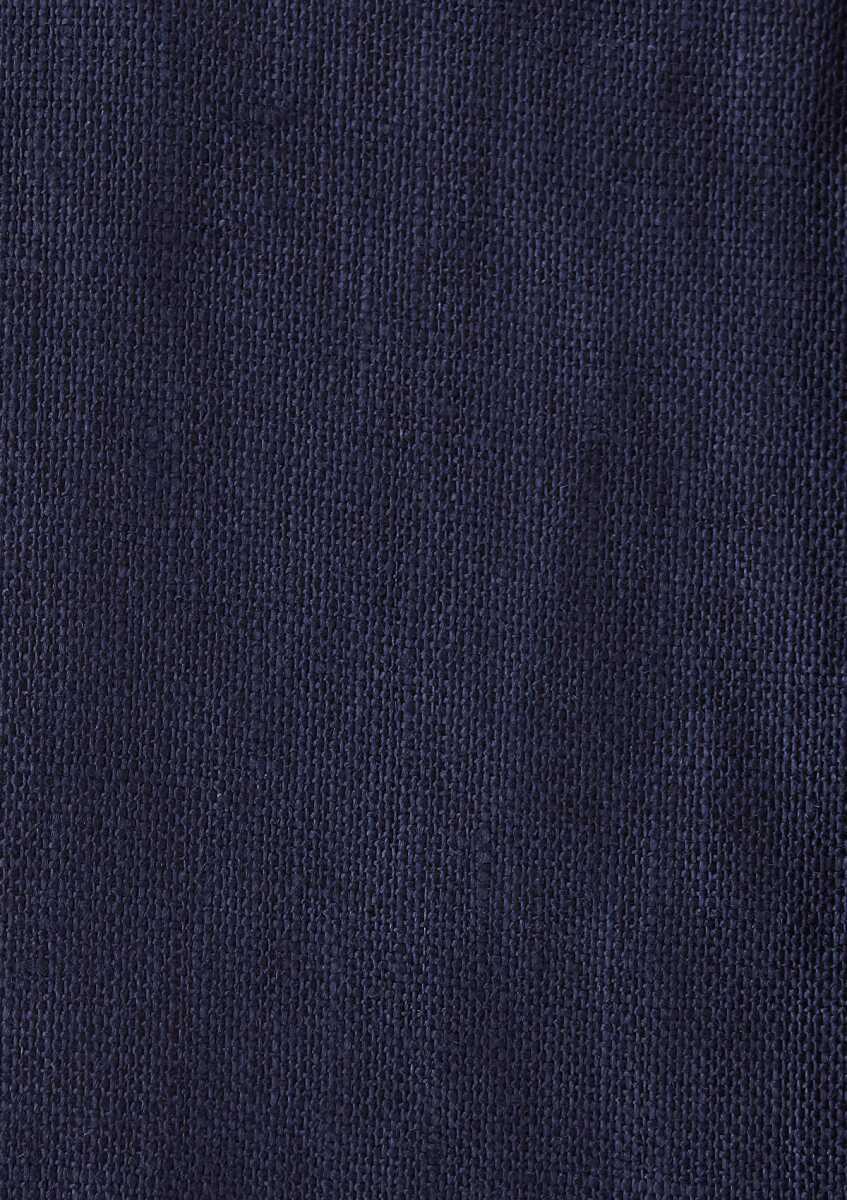 Mavi Kısa Kollu Lacivert Keten Loose Fit Erkek Gömlek 0211966-86623 - 7