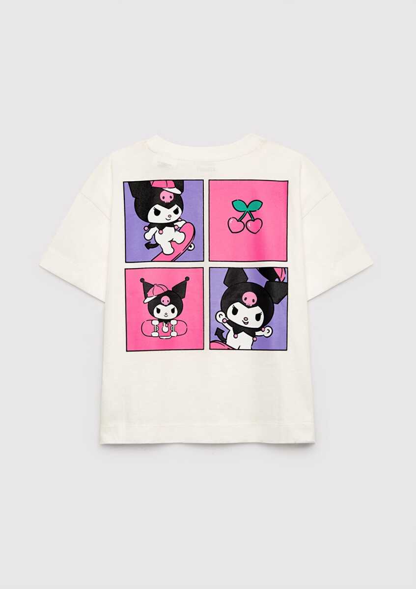 Mavi Kuromi Baskılı Ekru Loose Fit Çocuk Tişört 7610456-70057 (1)