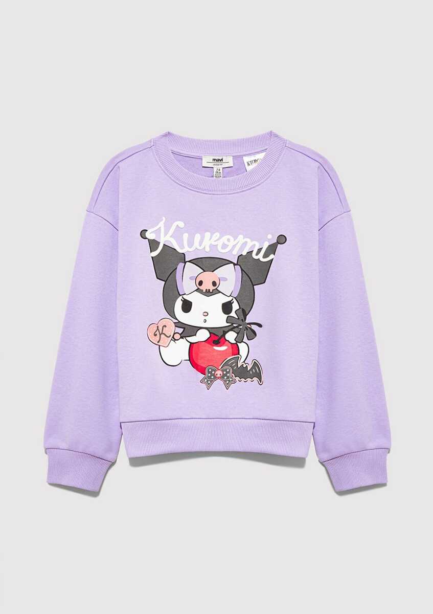 Mavi Kuromi Baskılı Mor Çocuk Sweat 7S10183-70519