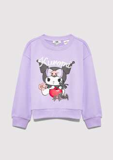 Mavi Kuromi Baskılı Mor Çocuk Sweat 7S10183-70519