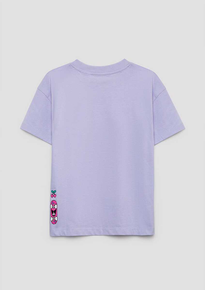 Mavi Kuromi Baskılı Mor Loose Fit Çocuk Tişört 7610457-70523 (1)