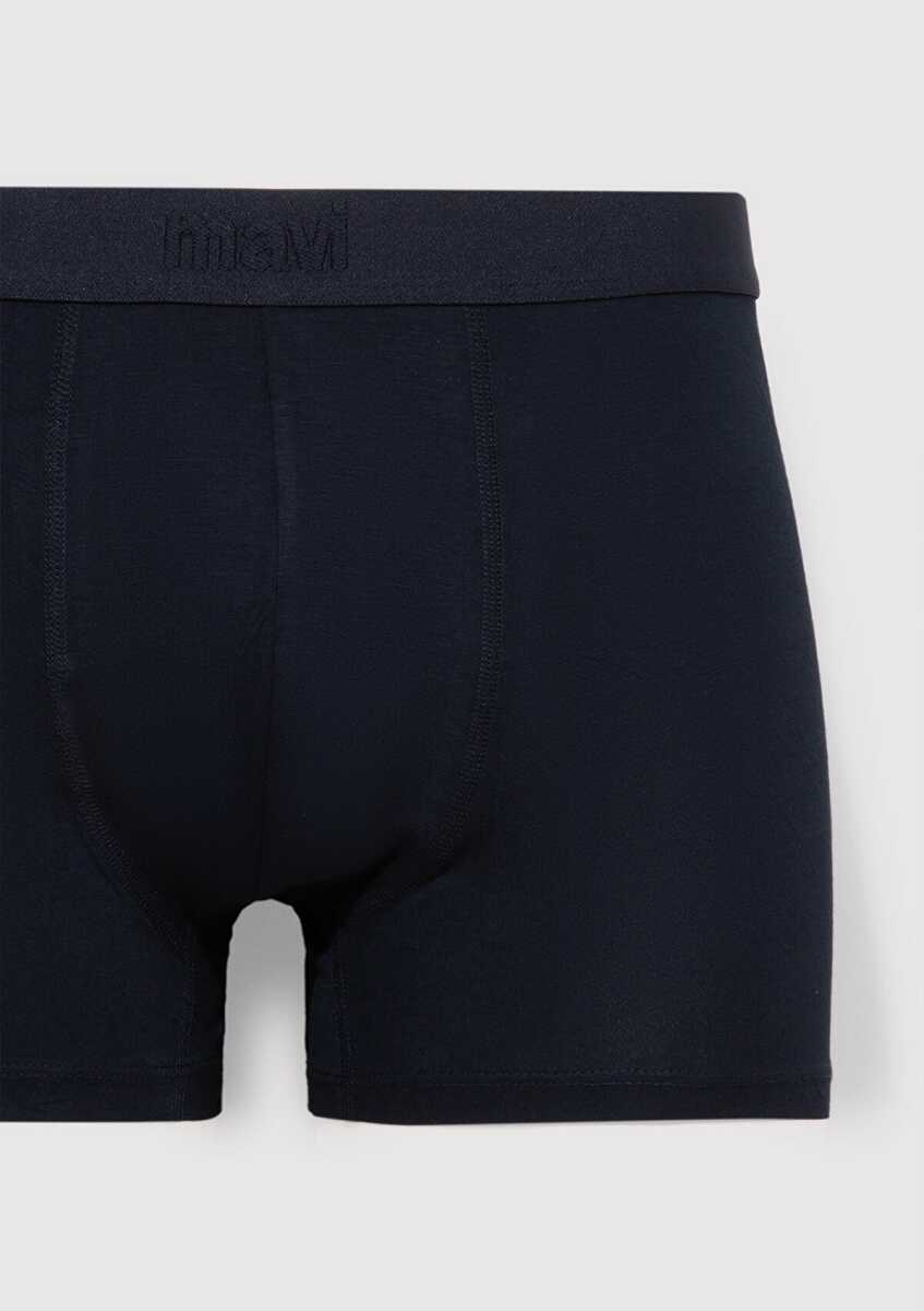 Mavi Lacivert Bambu Basic Erkek Boxer 0911853-25723 - 2