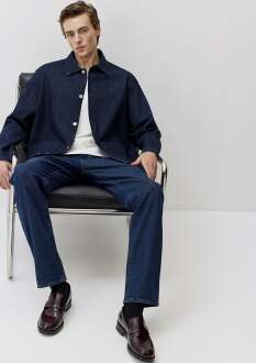 Mavi Lacivert Erkek Jean Gömlek 0211651-85481 