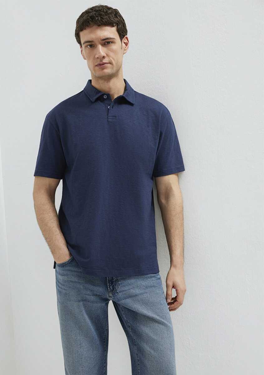 Mavi Lacivert Loose Fit Erkek Polo Tişört 0613152-70490