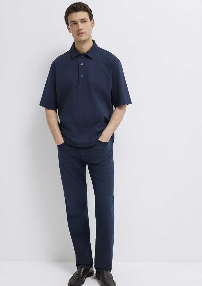 Mavi Lacivert Loose Fit Erkek Polo Tişört 0613344-86623