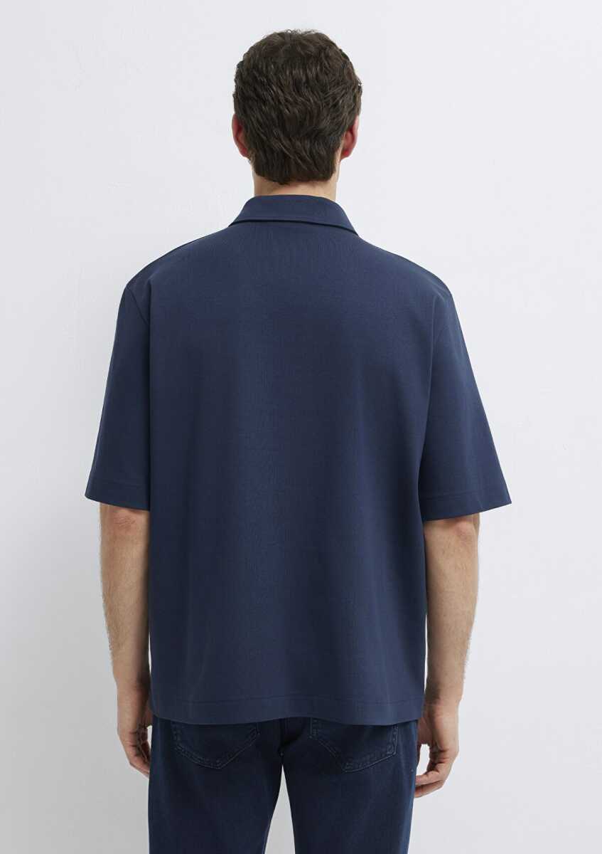 Mavi Lacivert Loose Fit Erkek Polo Tişört 0613344-86623 - 5