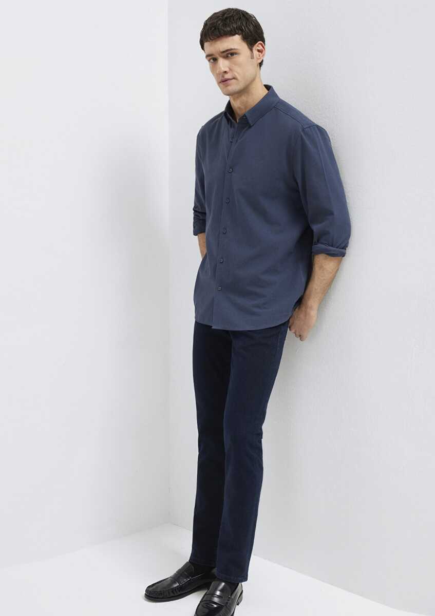 Mavi Lacivert Regular Fit Erkek Gömlek 0211554-87822 - 2