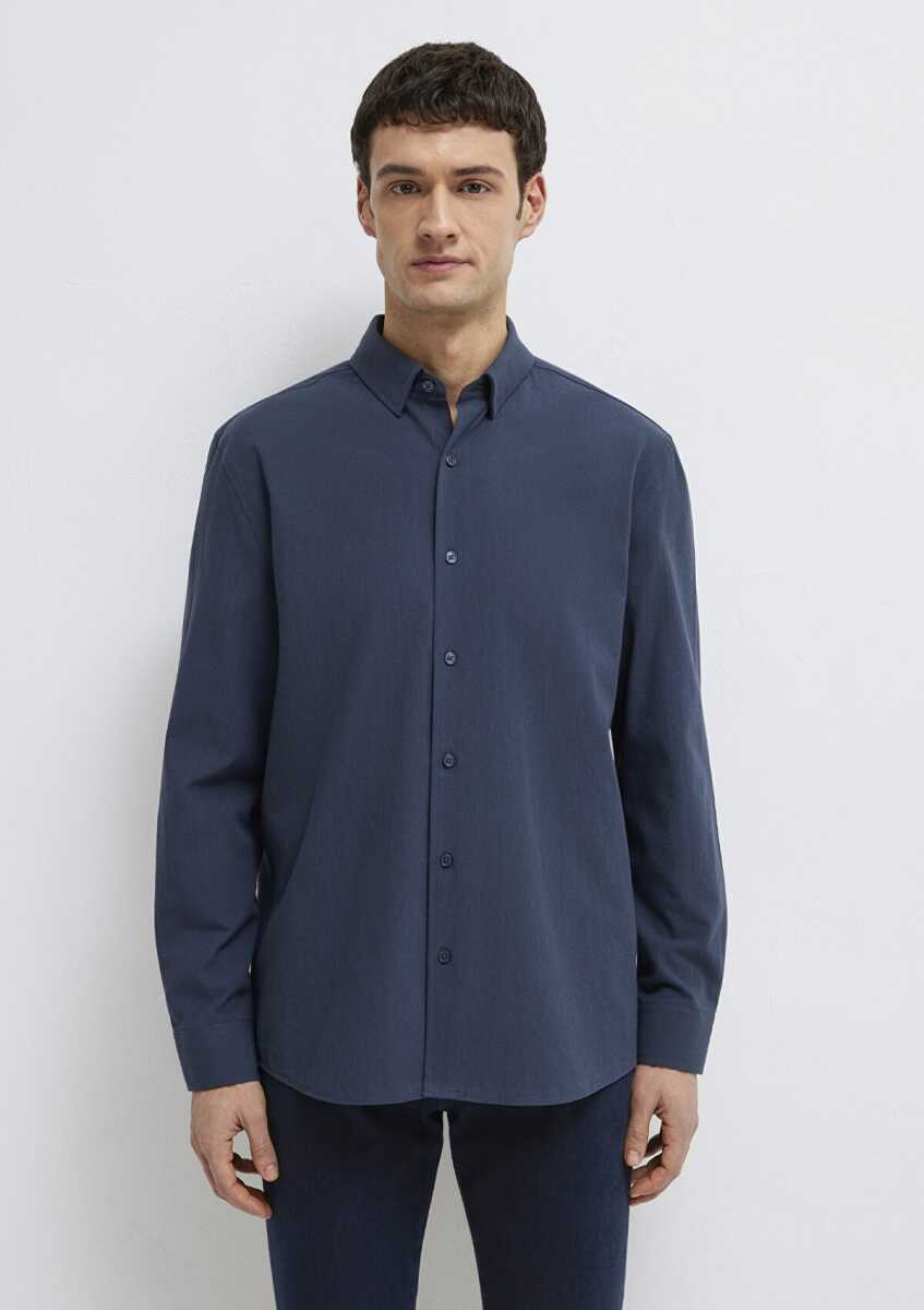 Mavi Lacivert Regular Fit Erkek Gömlek 0211554-87822 - 4