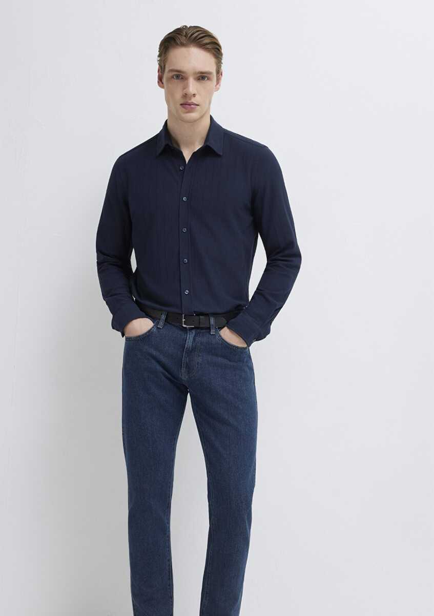 Mavi Lacivert Regular Fit Erkek Gömlek 0212062-70497 - 2