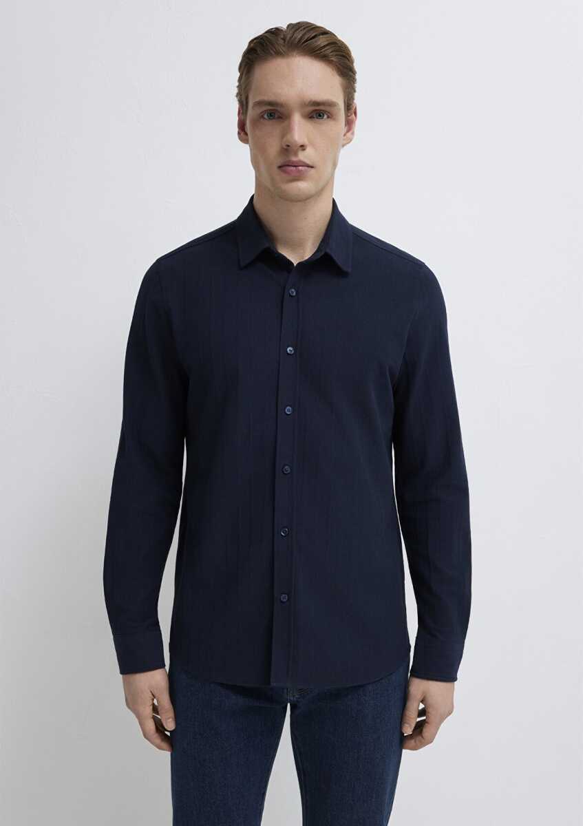 Mavi Lacivert Regular Fit Erkek Gömlek 0212062-70497 - 4