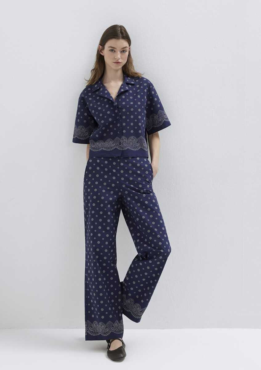 Mavi Lacivert Straight Normal Bel Kadın Pantolon 1011189-91499