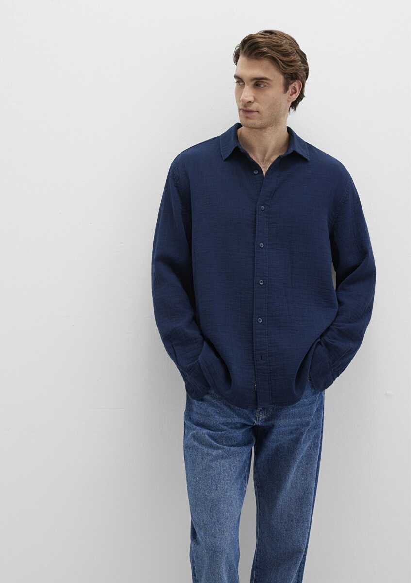 Mavi Lagular Fit Lacivert Erkek Gömlek 0211518-80872 - Mavi