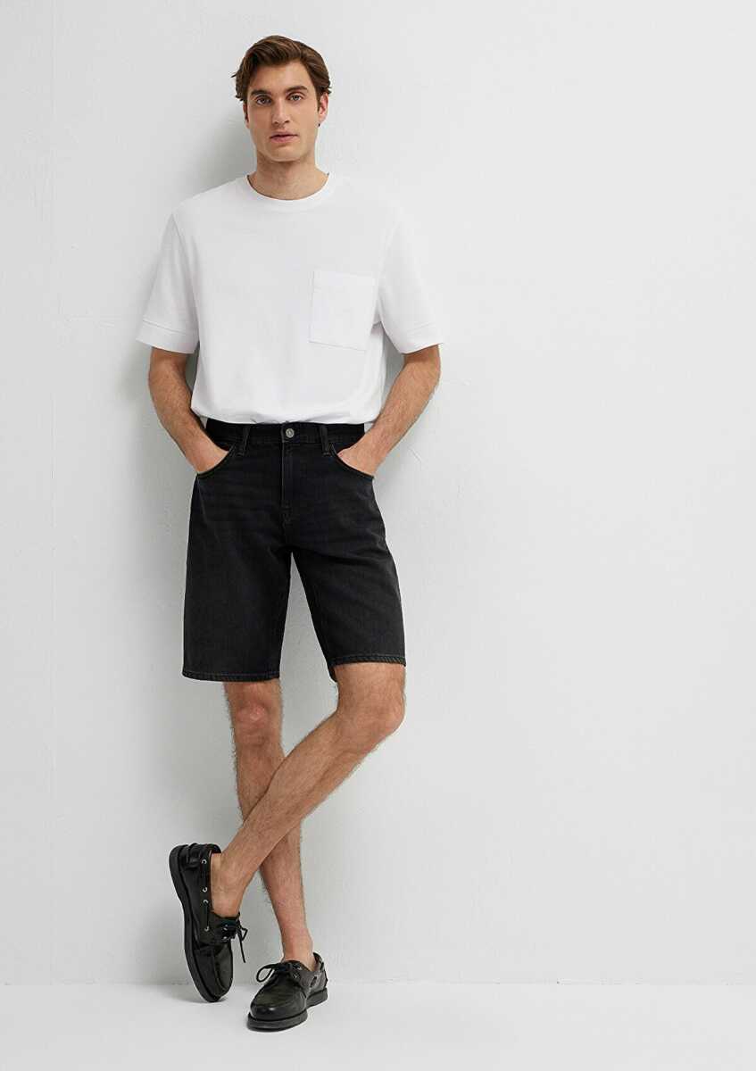 Mavi Lisbon Loose Fit Street Antrasit Erkek Jean Şort 0421039-A3314 - 2