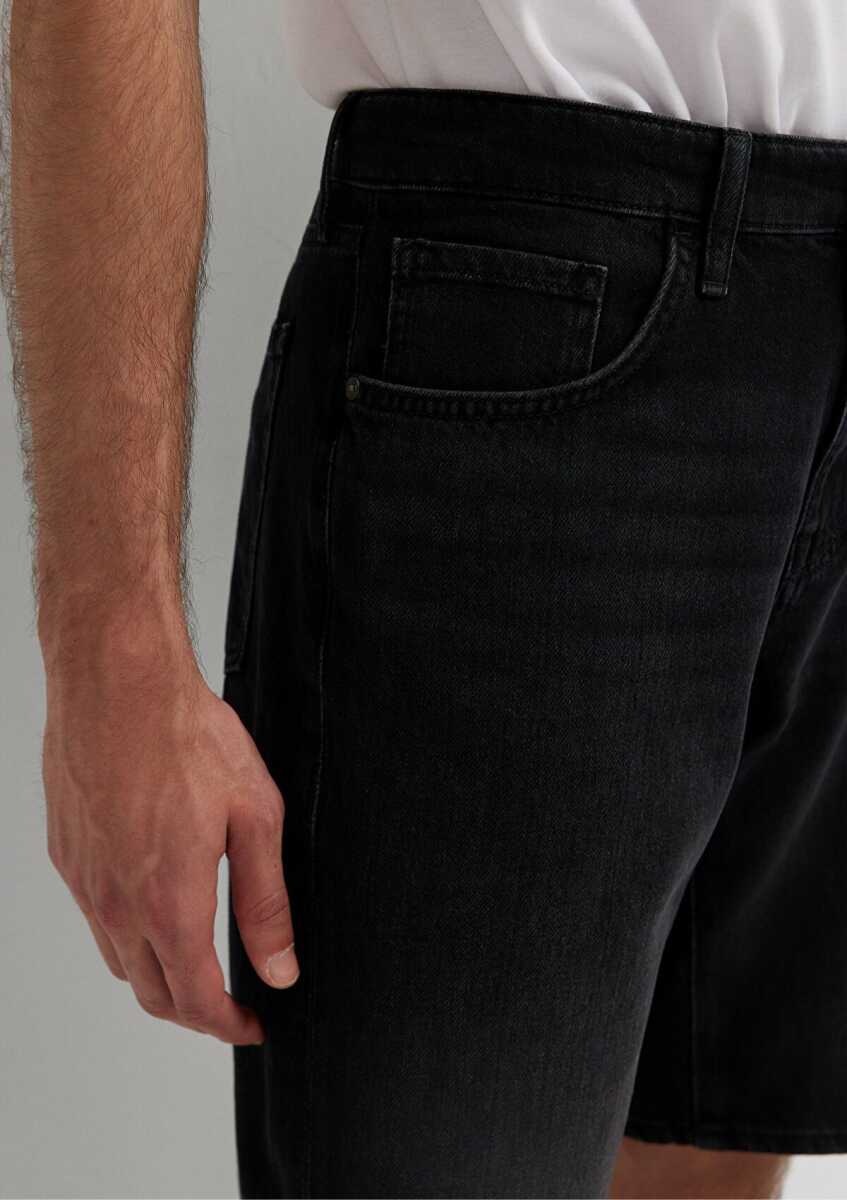 Mavi Lisbon Loose Fit Street Antrasit Erkek Jean Şort 0421039-A3314 - 6