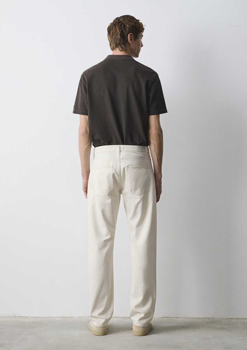 Mavi Lisbon Mavi Edition Ekru Keten Karışımlı Erkek Jean Pantolon 0010039-A3295 - 5