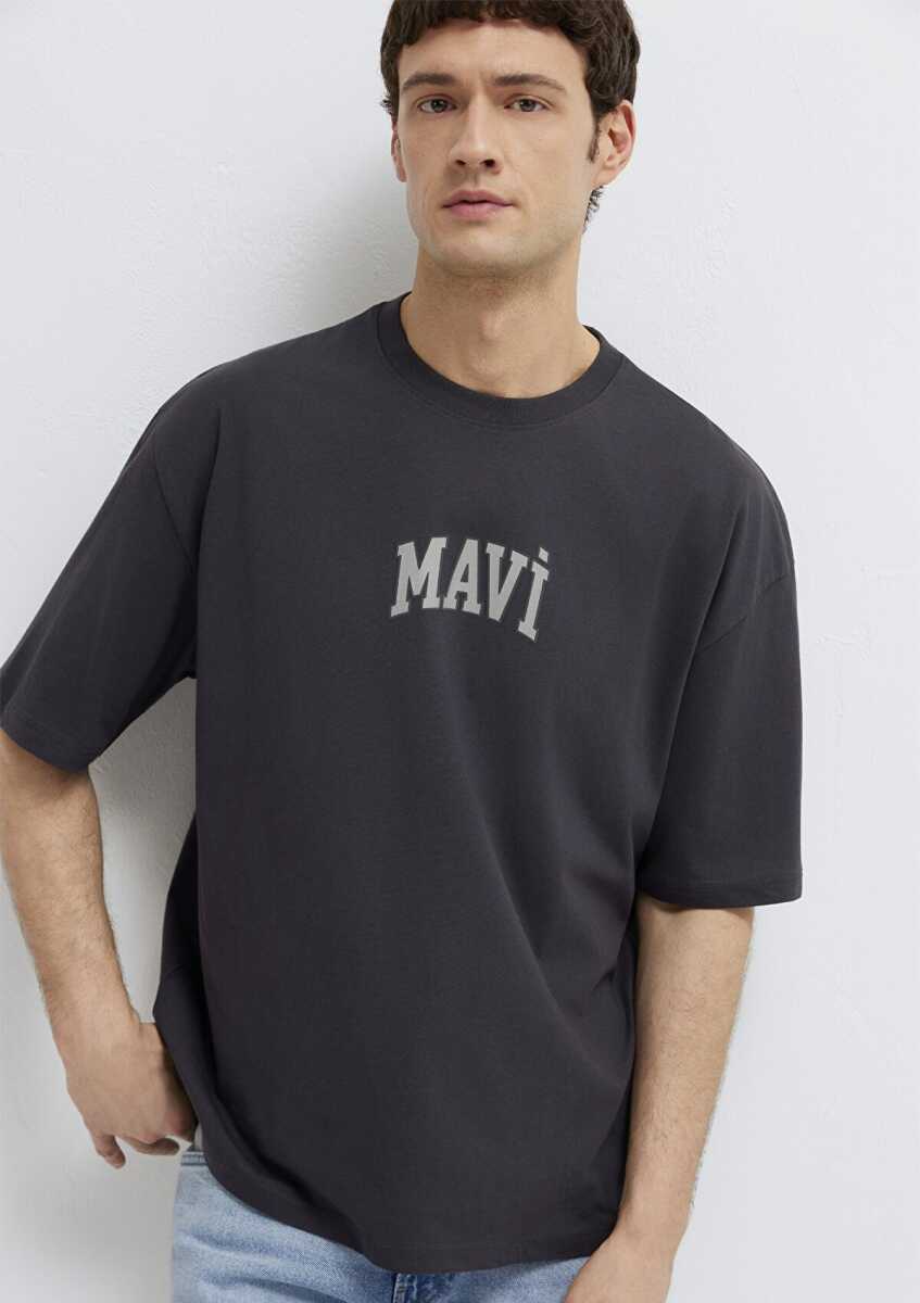 Mavi Logo Antrasit Erkek Tişört 0613578-70087