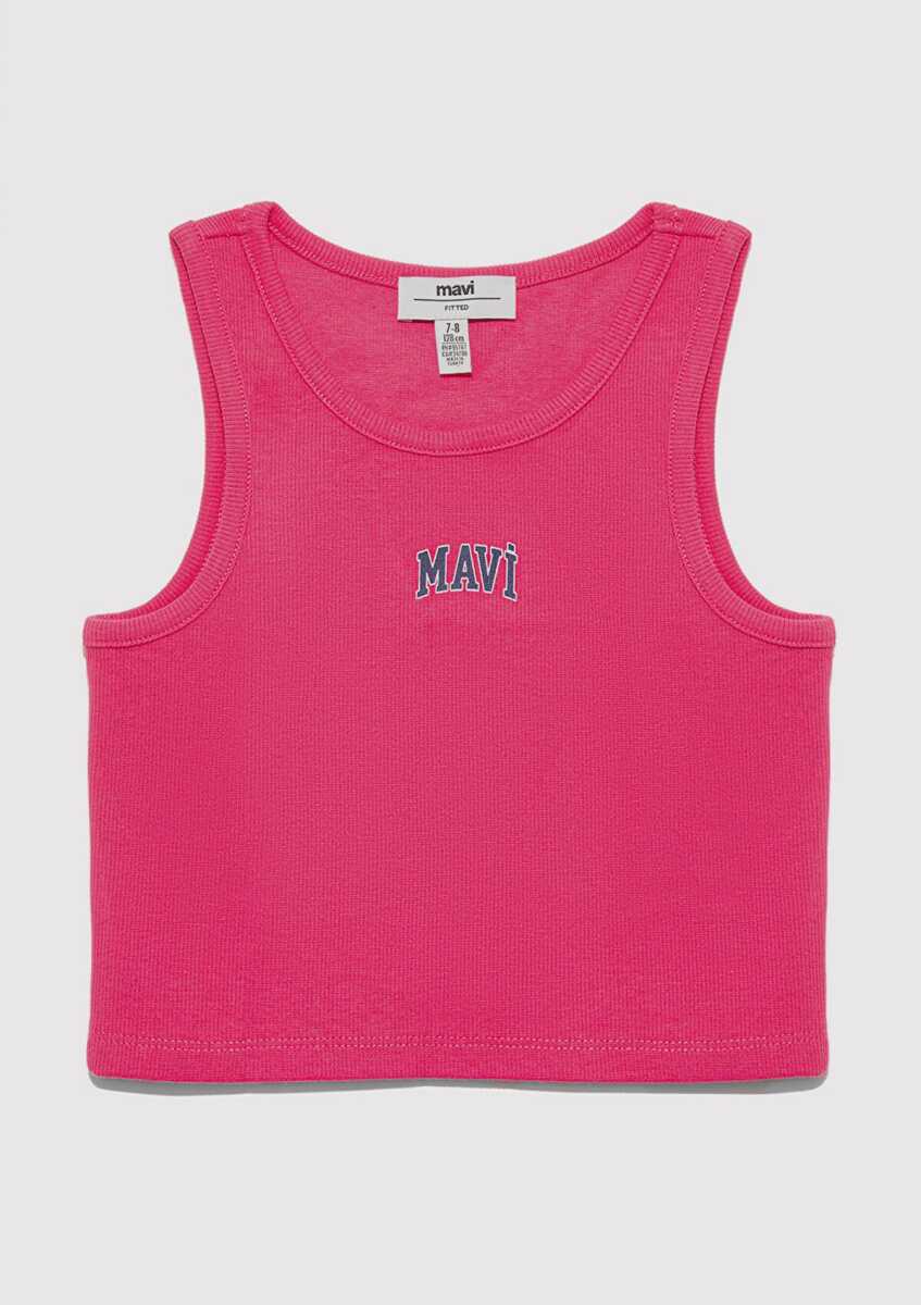 Mavi Logo Baskılı Çocuk Atlet 7610336-71111 - 4