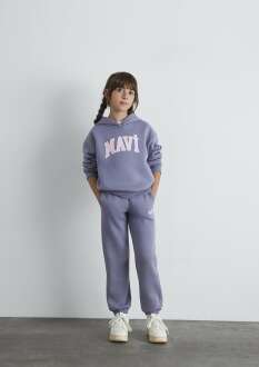 Mavi Logo Baskılı Çocuk Eşofman Altı 7010000-88095 