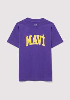 Mavi Logo Baskılı Çocuk Tişört 6610030-70692 